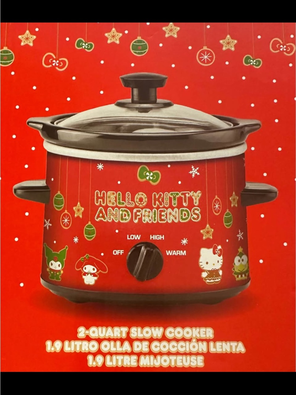 New in box Hello Kitty Red Slow Cooker 2 qt crock pot